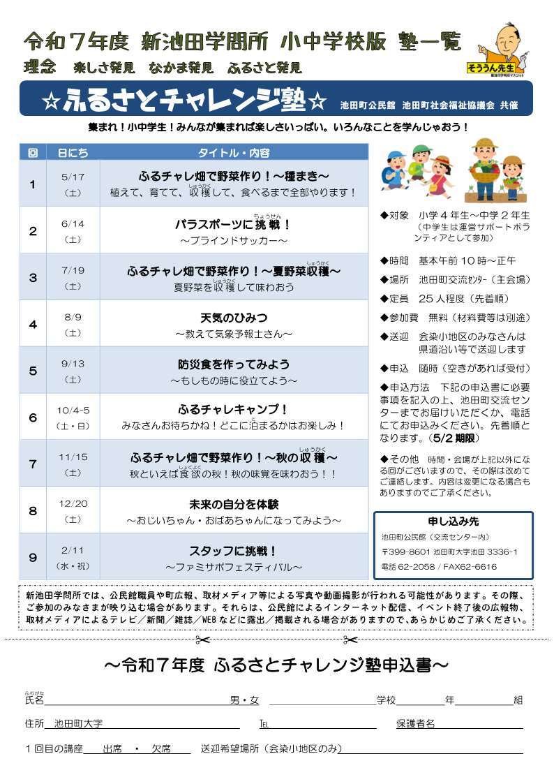 ふるチャレチラシ