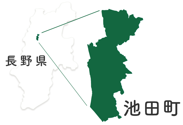 池田町の地図