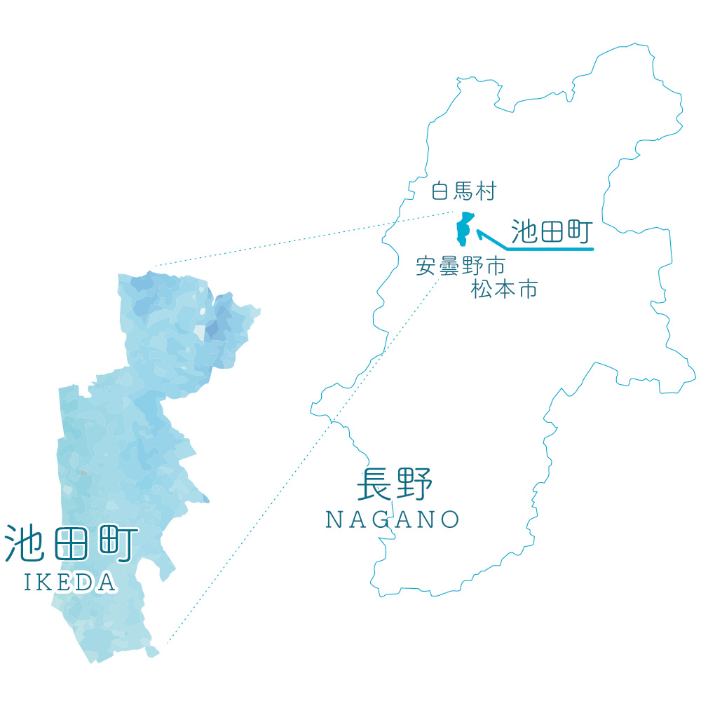 池田町の地図